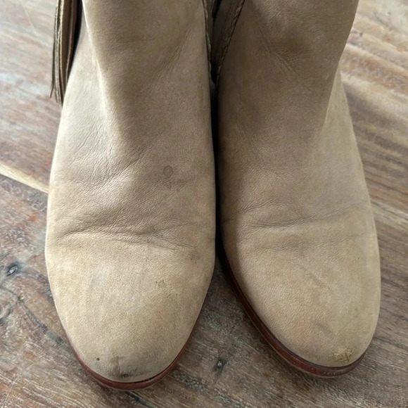 Sam Edelman Fringe Ankle Bootie Putty Size 6 - Picture 4 of 11